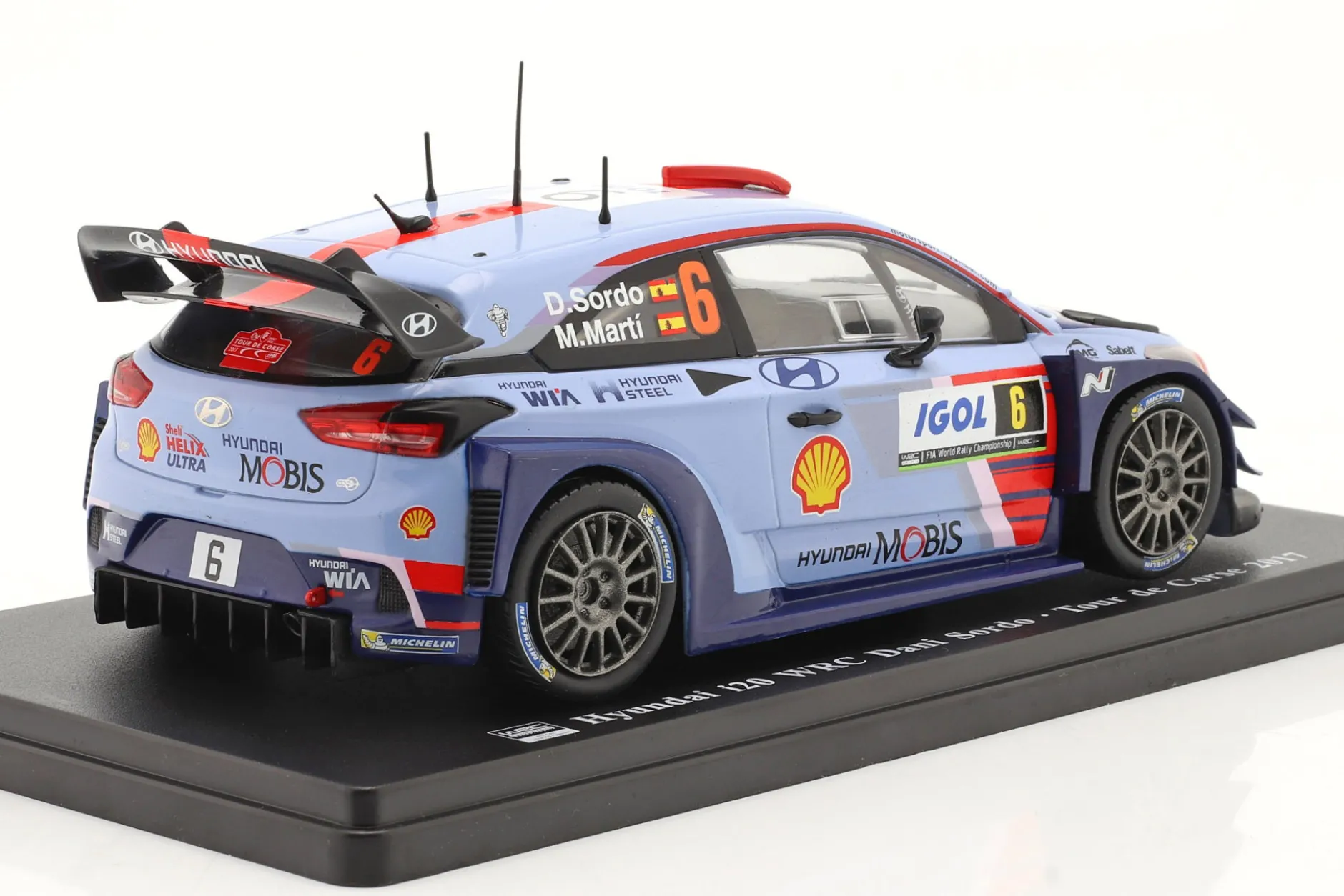 Hyundai i20 WRC #6 Rallye Tour de Corse 2017 Sordo, Marti 1:24 Hachette
