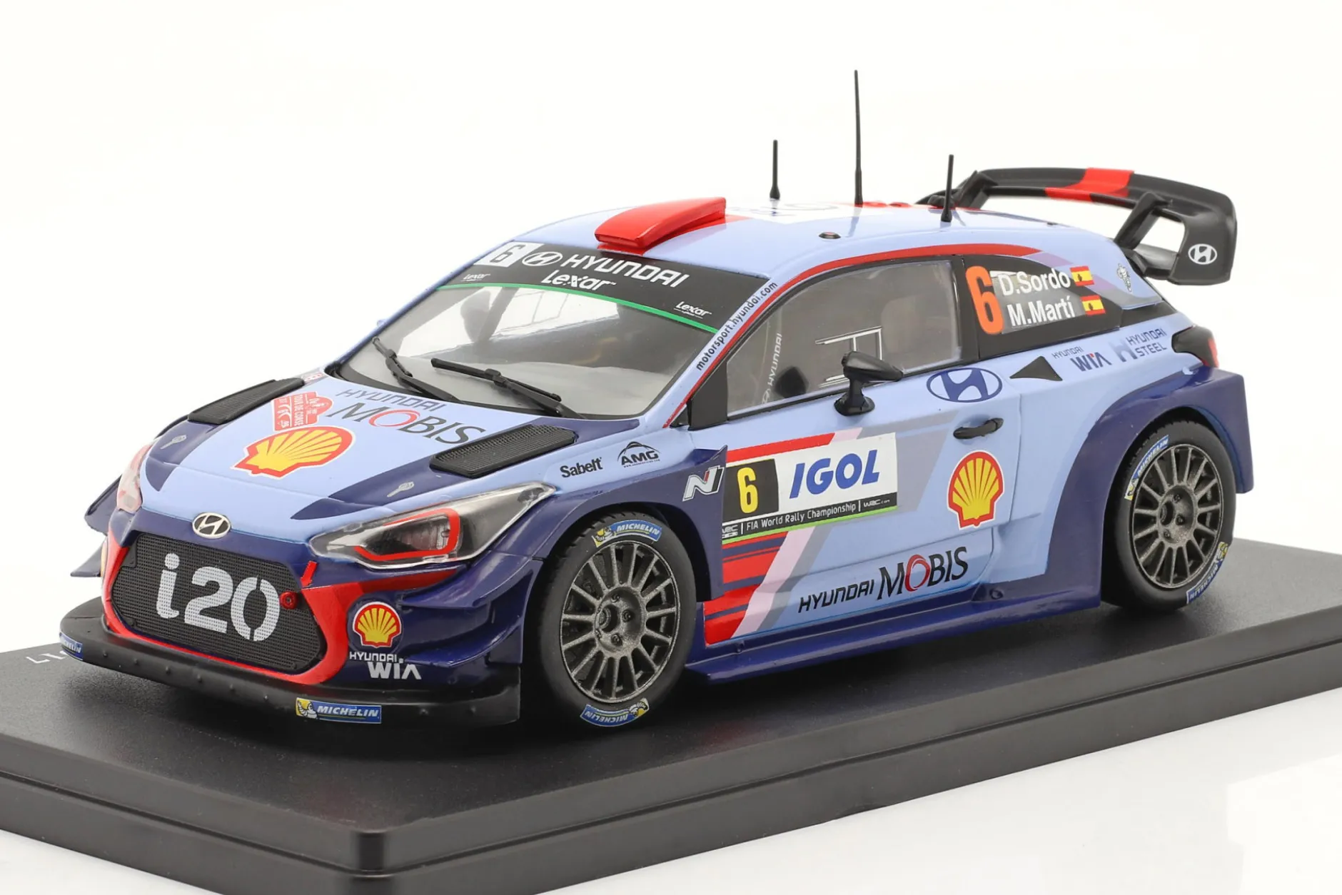 Hyundai i20 WRC #6 Rallye Tour de Corse 2017 Sordo, Marti 1:24 Hachette