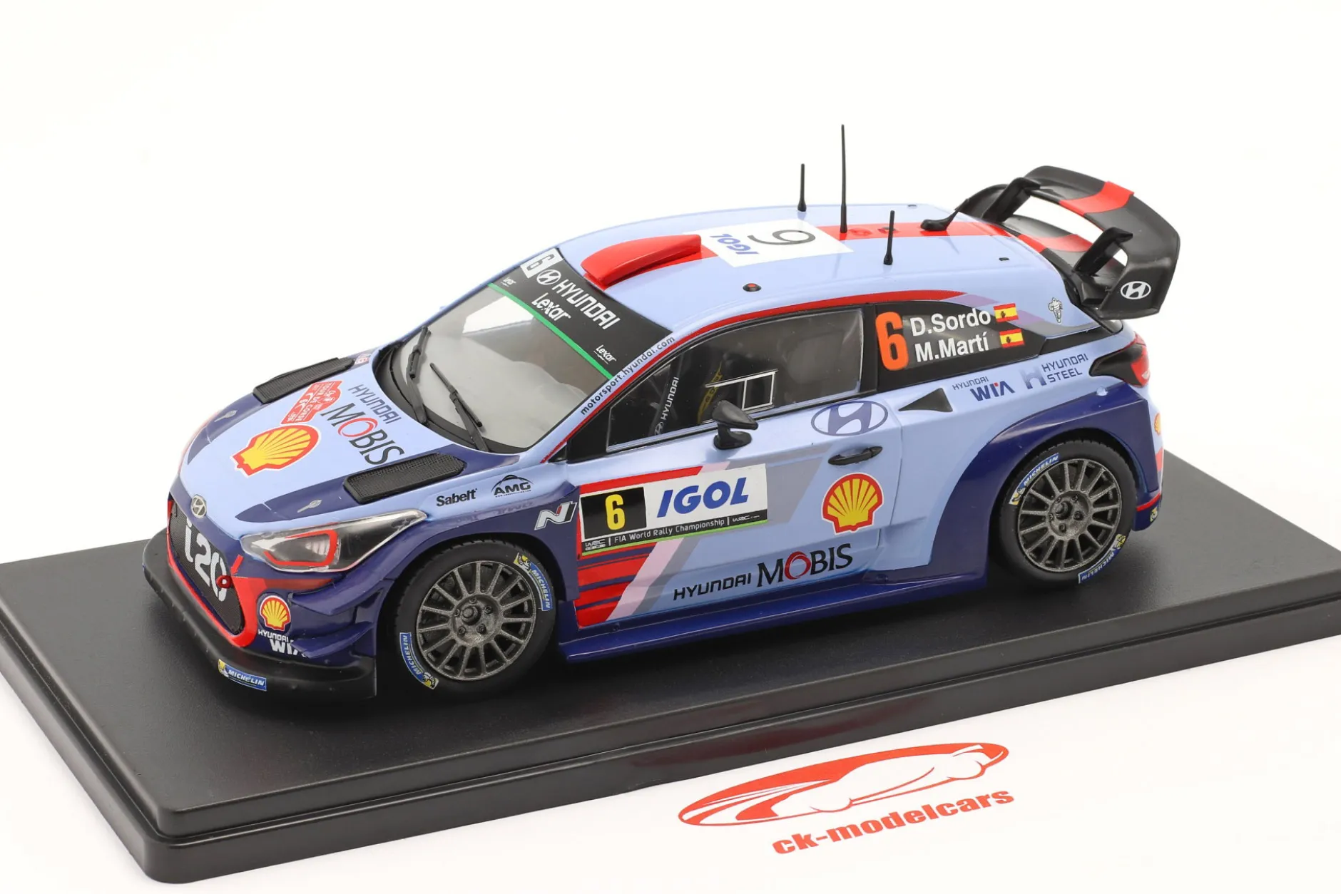 Hyundai i20 WRC #6 Rallye Tour de Corse 2017 Sordo, Marti 1:24 Hachette