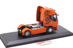 Iveco Stralis 500 Sattelzugmaschine Baujahr 2008 orange / Dekor 1:43 Hachette