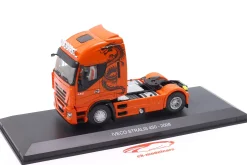 Iveco Stralis 500 Sattelzugmaschine Baujahr 2008 orange / Dekor 1:43 Hachette