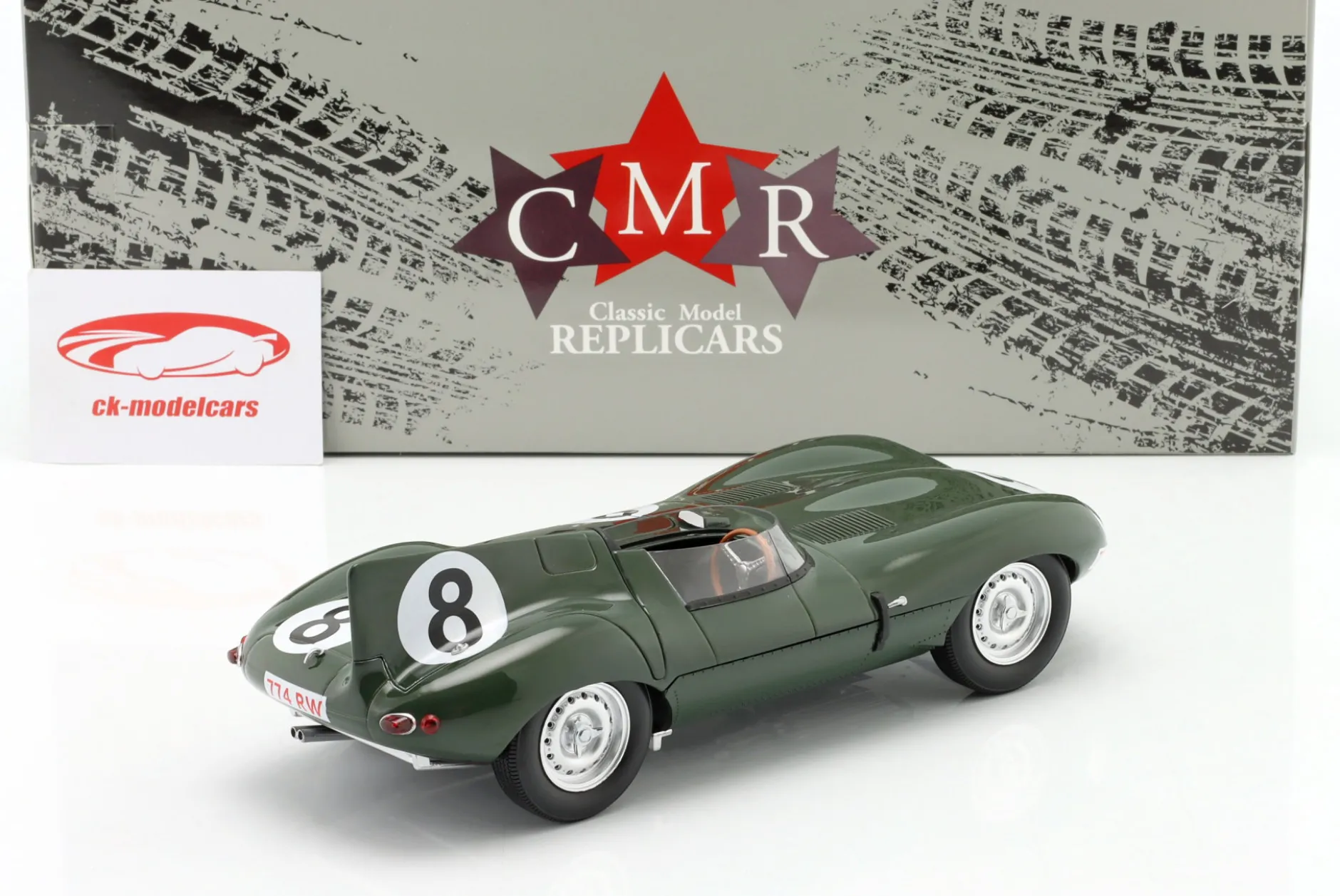 Jaguar D-Type #8 24h LeMans 1955 Beauman, Dewis 1:18 CMR