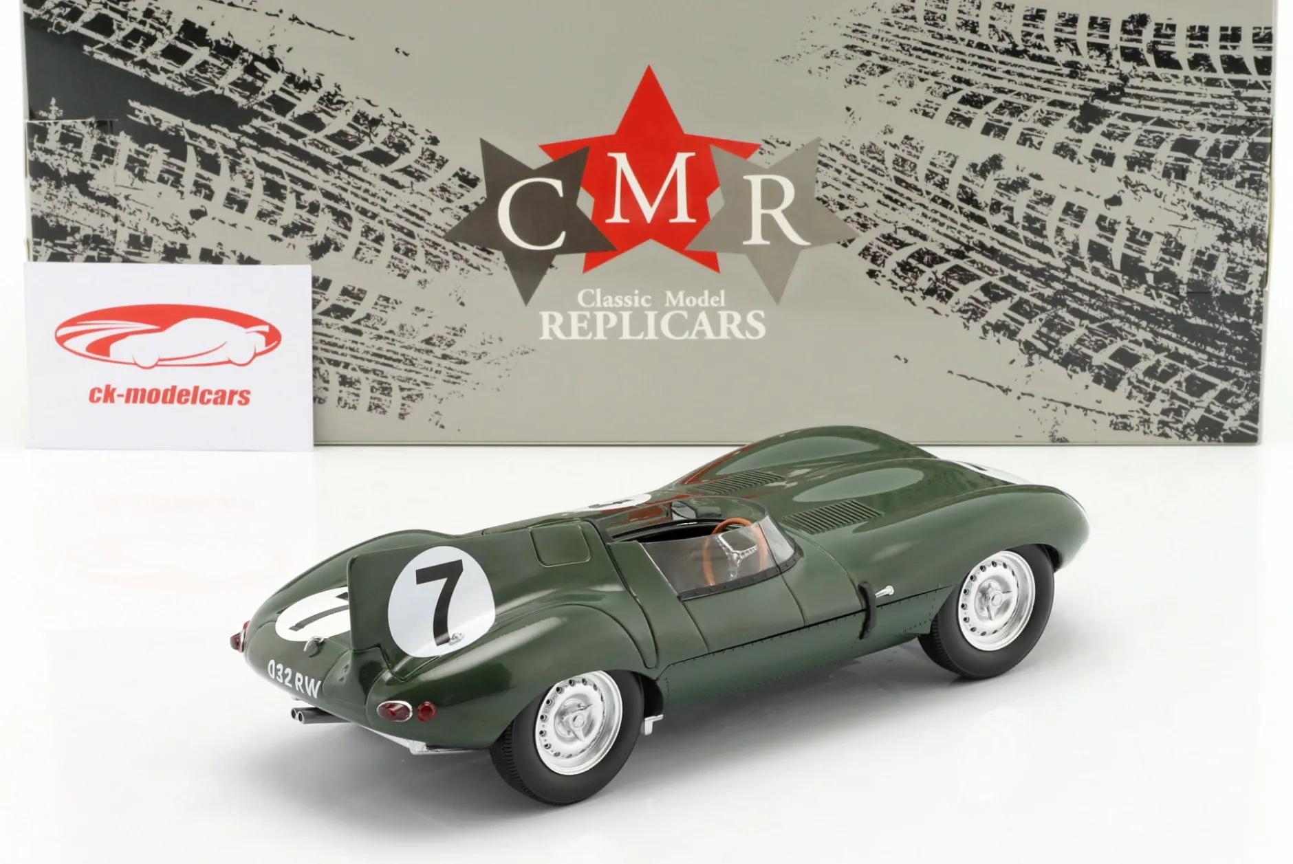 Jaguar D-Type #7 24h LeMans 1955 Tony Rolt, Duncan Hamilton 1:18 CMR