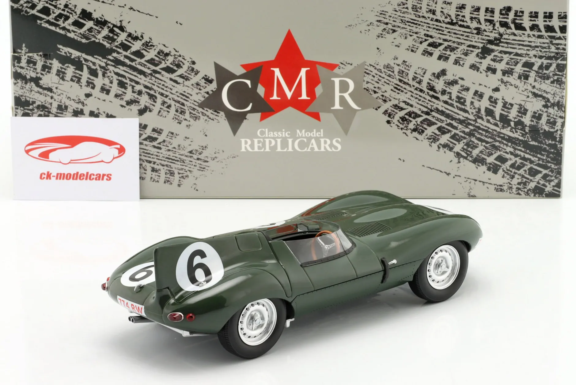 Jaguar D-Type #6 Sieger 24h LeMans 1955 Mike Hawthorn, Ivor Bueb 1:18 CMR