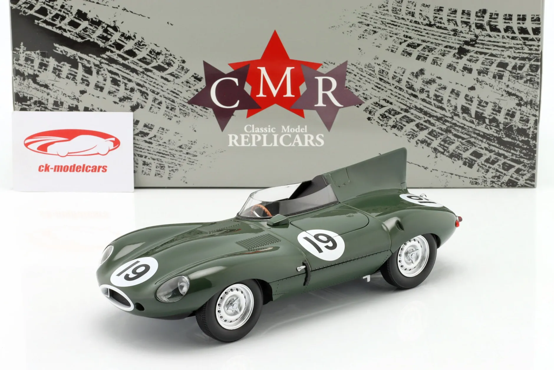 Jaguar D-Type #19 Sieger 12h Sebring 1955 Hawthorn, Walters 1:18 CMR