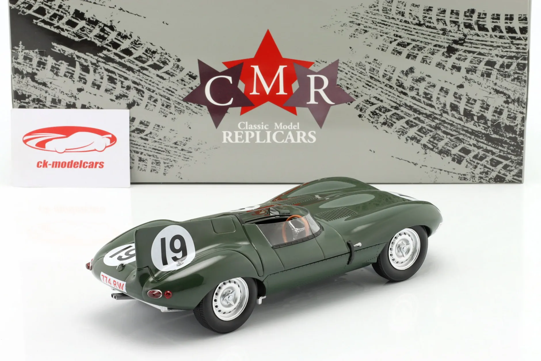 Jaguar D-Type #19 Sieger 12h Sebring 1955 Hawthorn, Walters 1:18 CMR