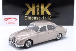Jaguar MK II 3.8 LHD Baujahr 1959 perlsilber 1:18 KK-Scale