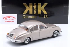 Jaguar MK II 3.8 RHD Baujahr 1959 perlsilber 1:18 KK-Scale