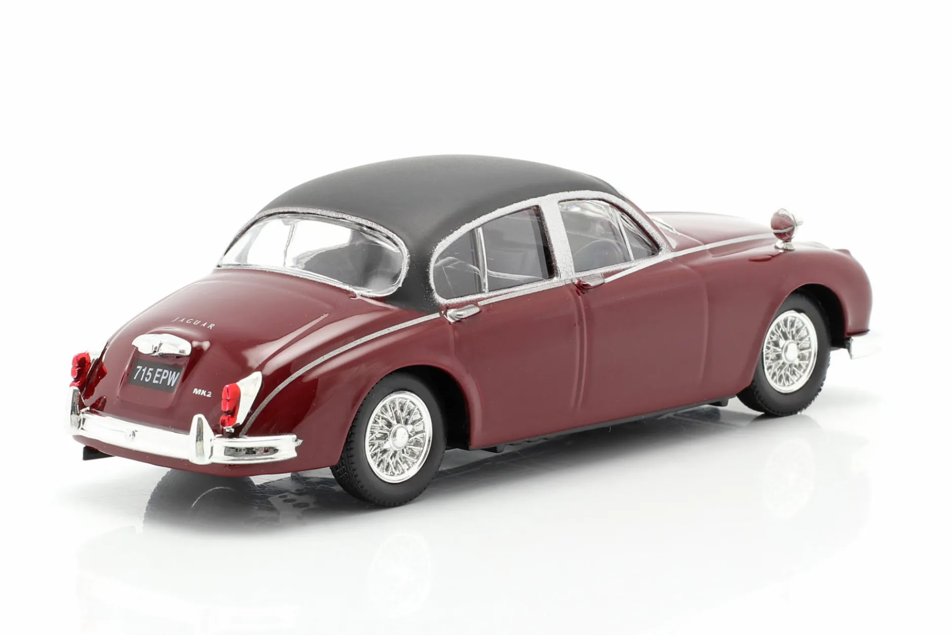 Jaguar MK II TV-Serie Inspector Morse (1987-2000) dunkelrot 1:43 Cararama