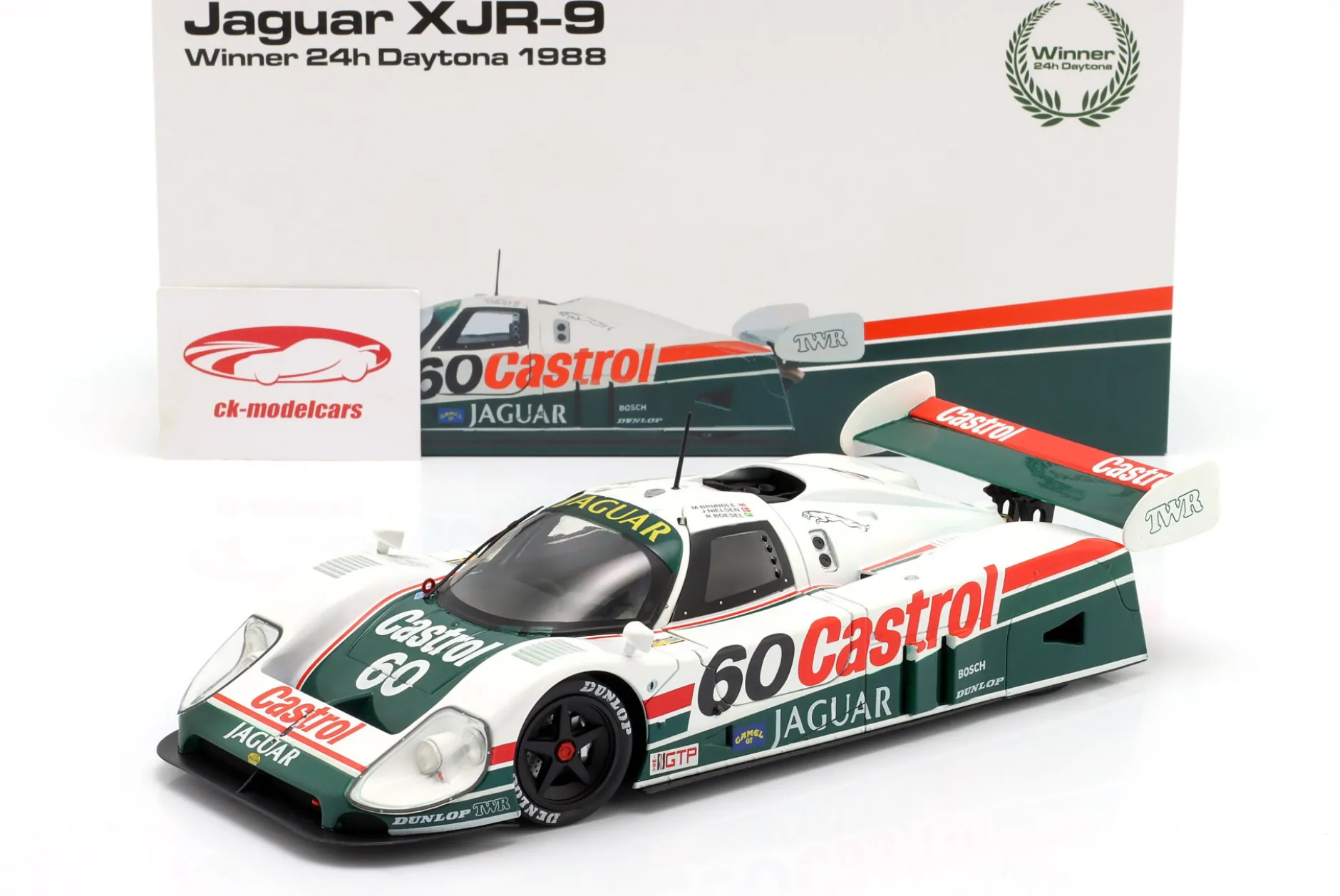 Jaguar XJR-9 #60 Sieger 24h Daytona 1988 Brundle, Boesel, Nielsen 1:18 WERK83