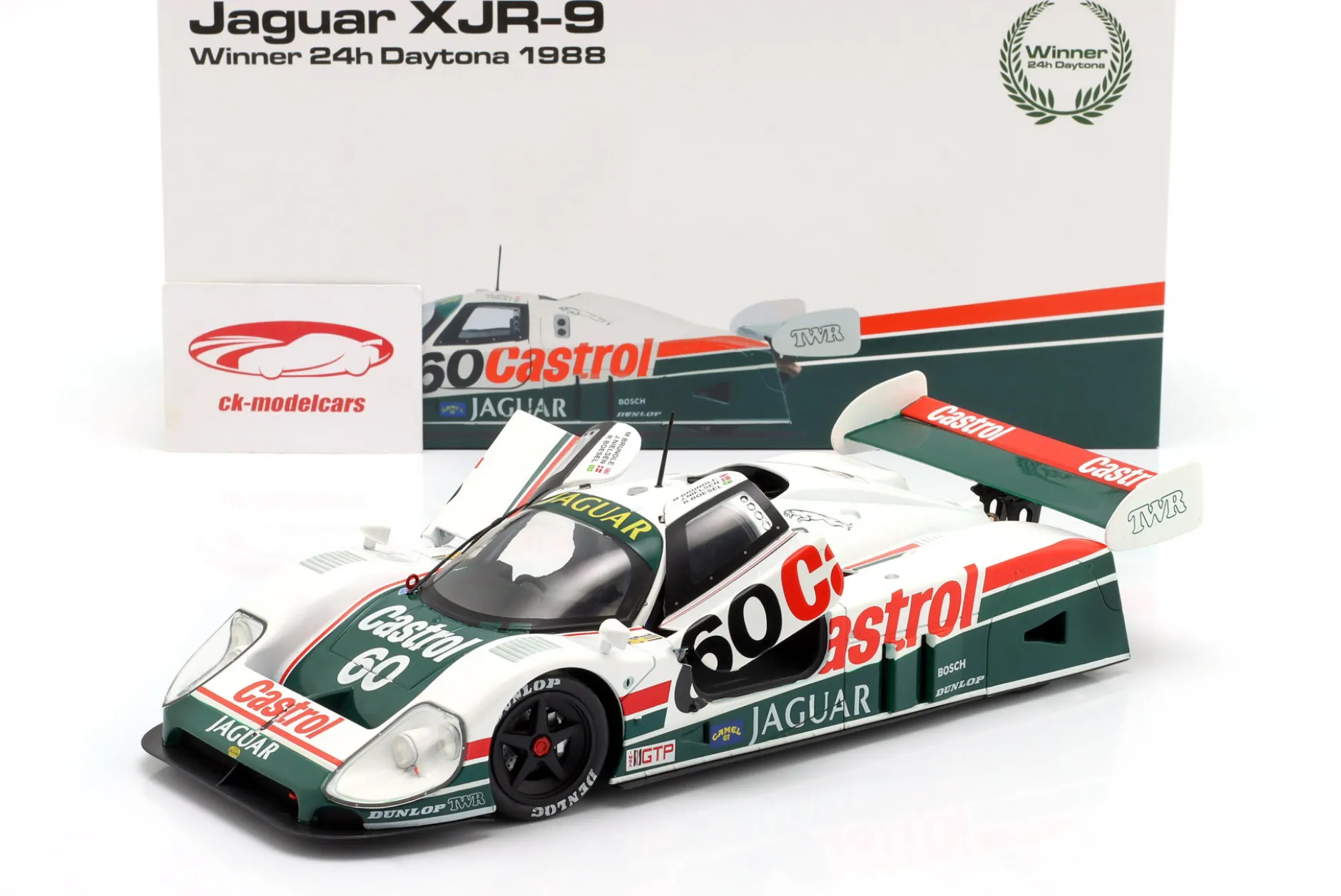 Jaguar XJR-9 #60 Sieger 24h Daytona 1988 Brundle, Boesel, Nielsen 1:18 WERK83