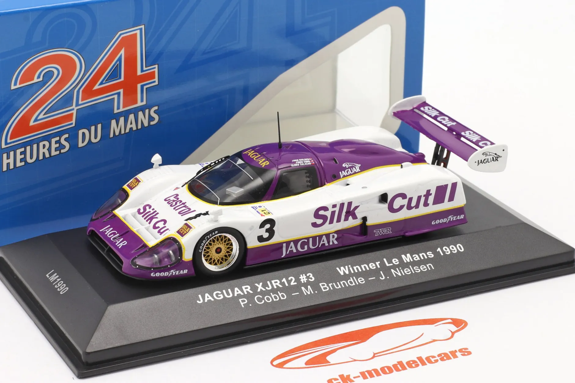 Jaguar XJR-12 #3 Sieger 24h LeMans 1990 Nielsen, Cobb, Brundle 1:43 Ixo