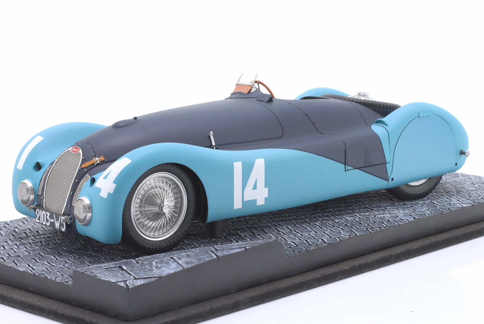 Jean-Pierre Wimille Bugatti Type T57S 45 #14 Frankreich GP 1937 1:18 LeMans Miniatures