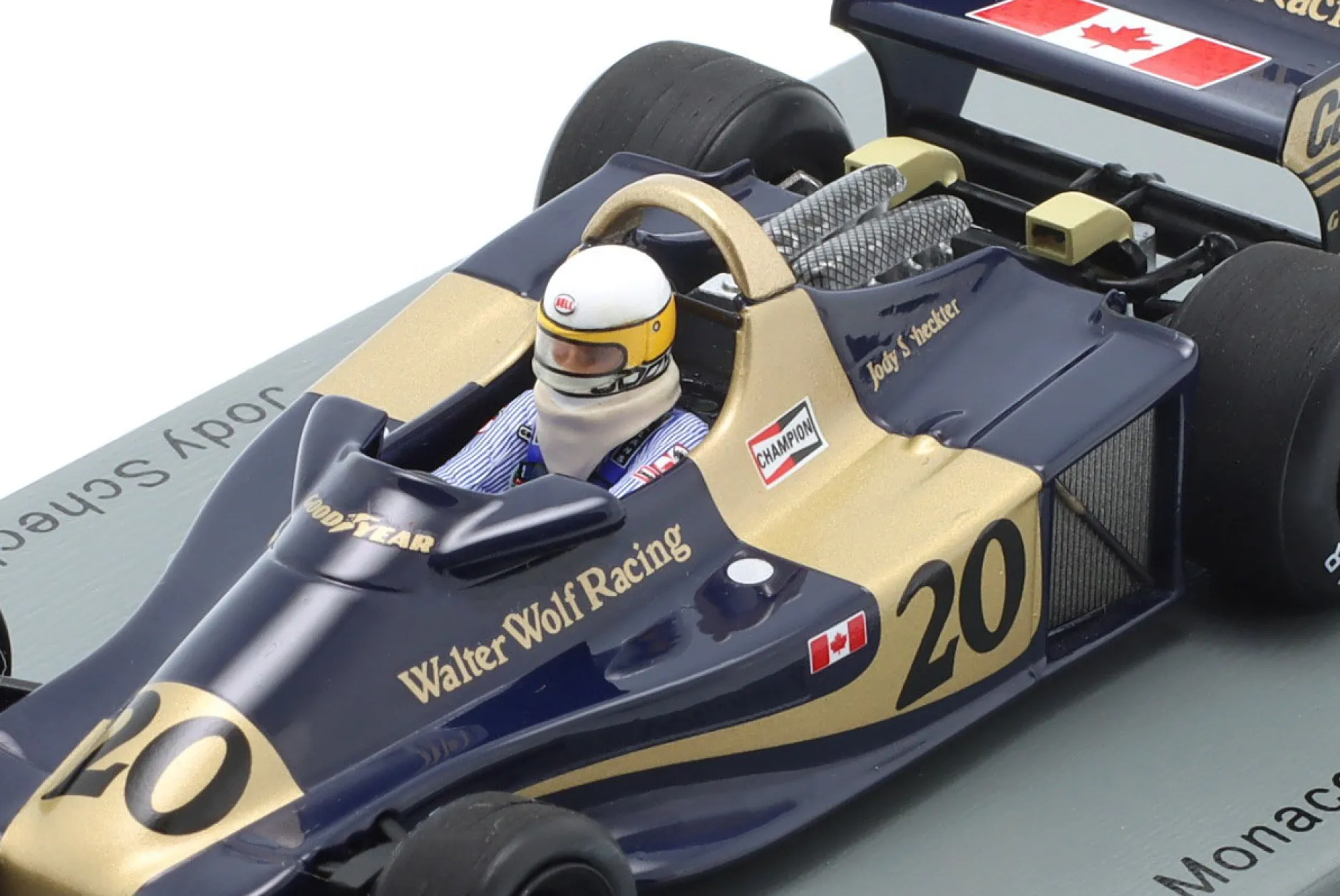 Jody Scheckter Wolf WR1 #20 Sieger Monaco GP Formel 1 1977 1:43 Spark
