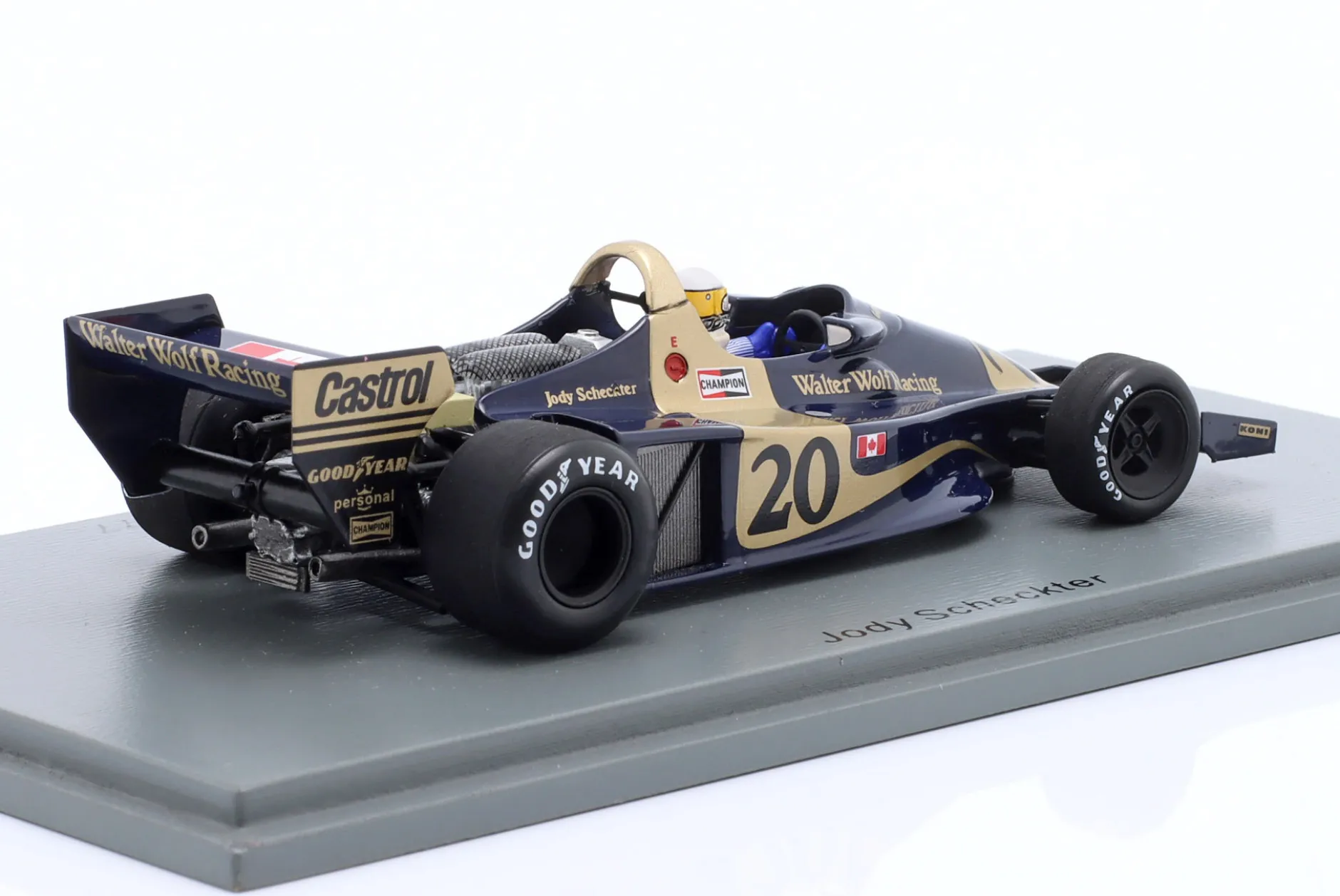 Jody Scheckter Wolf WR1 #20 Sieger Monaco GP Formel 1 1977 1:43 Spark