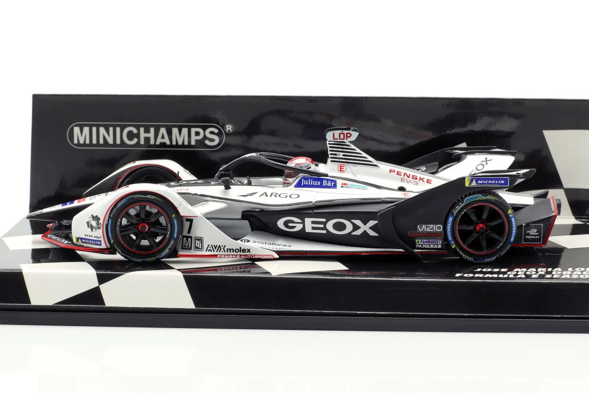 Jose Maria Lopez Penske EV-3 #7 Formel E Saison 5 2018/19 1:43 Minichamps