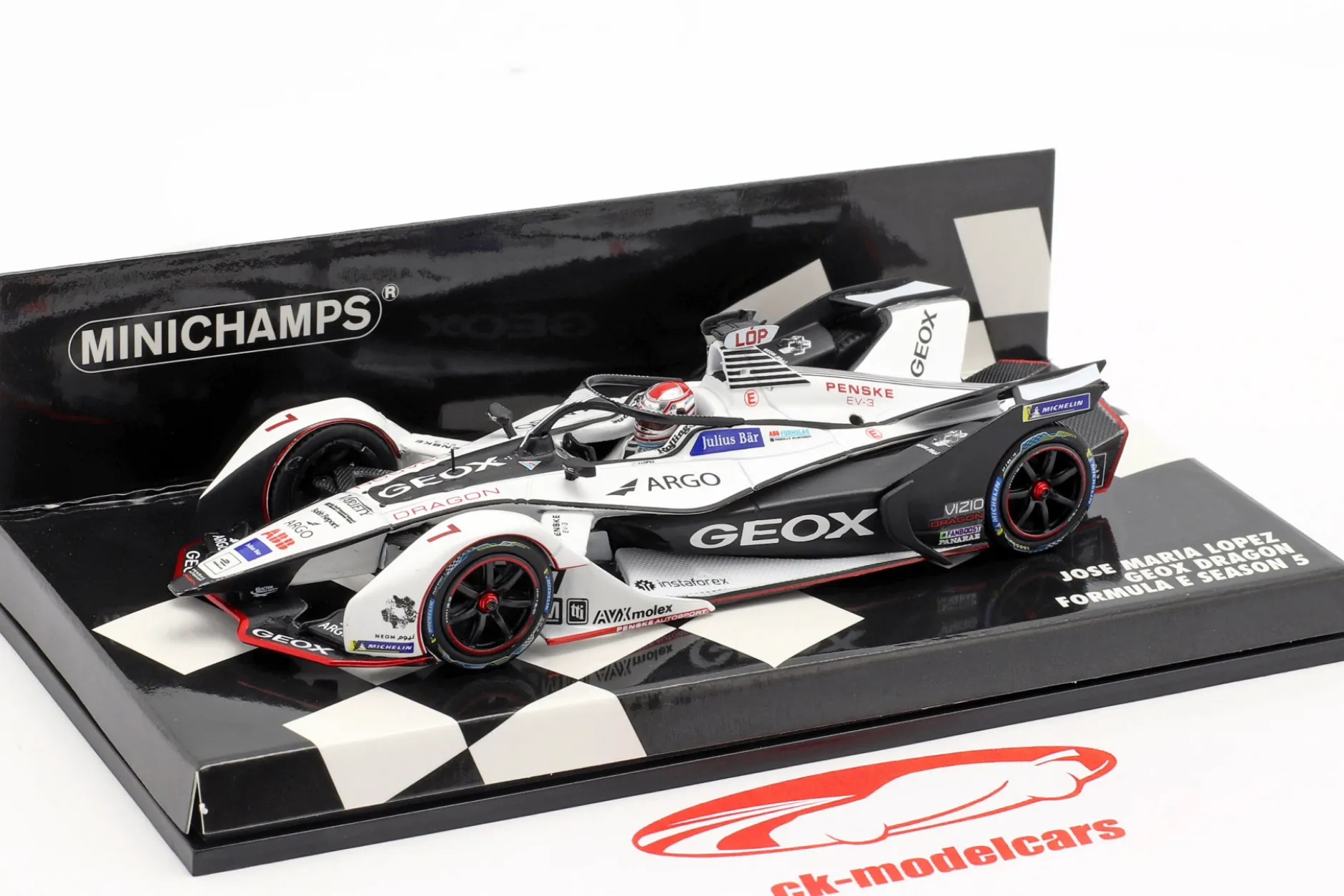 Jose Maria Lopez Penske EV-3 #7 Formel E Saison 5 2018/19 1:43 Minichamps