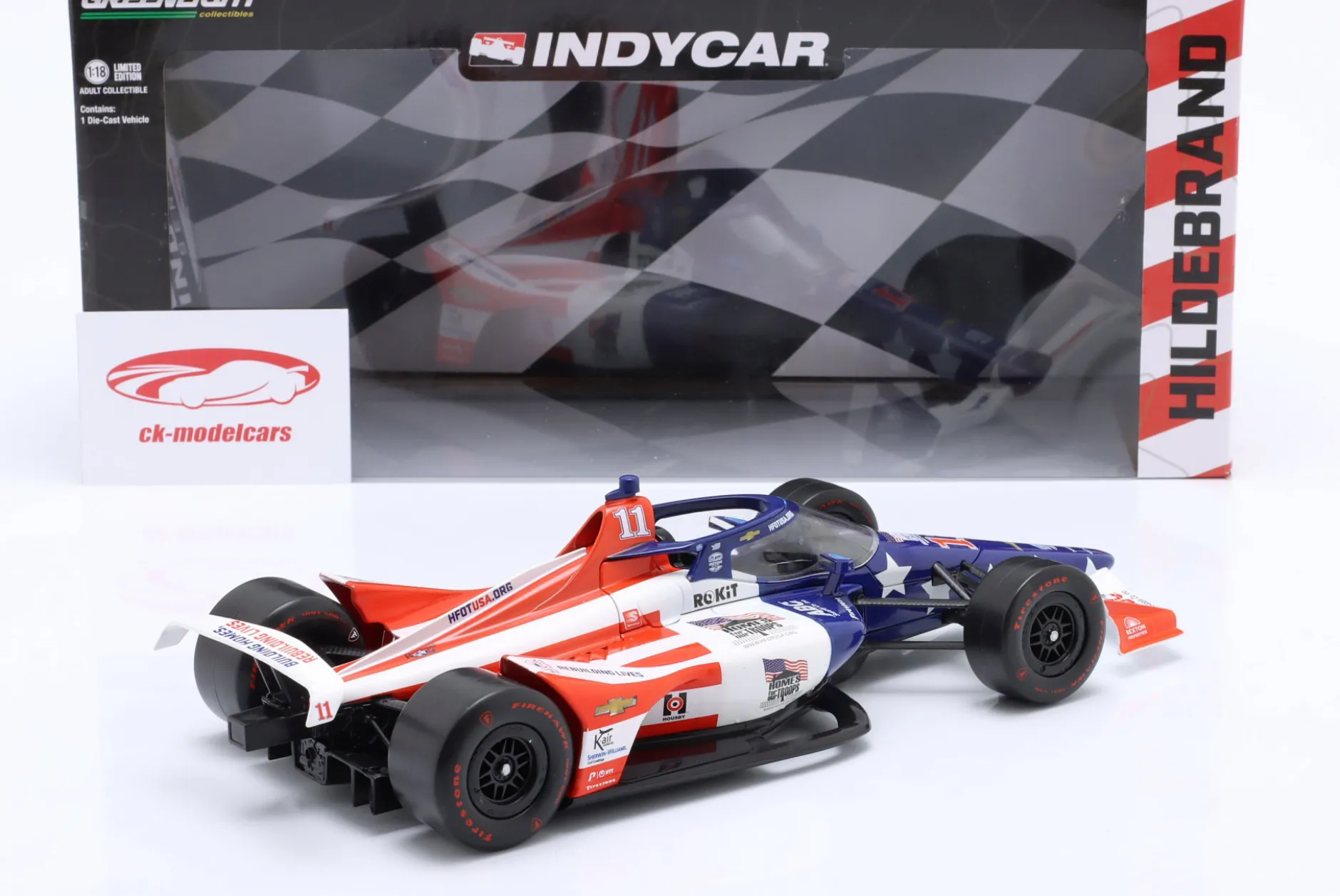 J. R. Hildebrand Chevrolet #11 IndyCar Series 2022 1:18 Greenlight