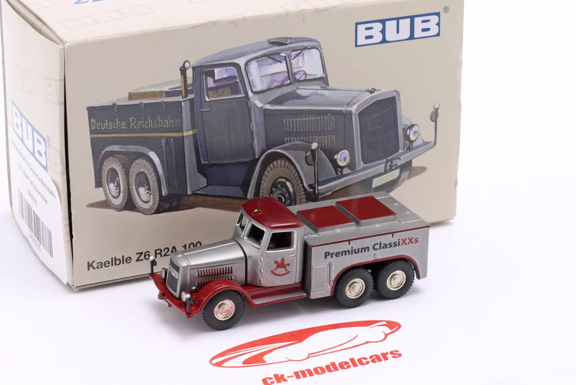 Kaelble Z6 R2A 100 Deutsche Reichsbahn rot / silber Toy Fair Messemodell 1:87 Bubmobile
