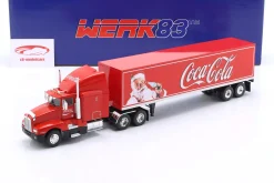 Kenworth T600 Sattelzug Coca-Cola Baujahr 1986 rot 1:43 WERK83