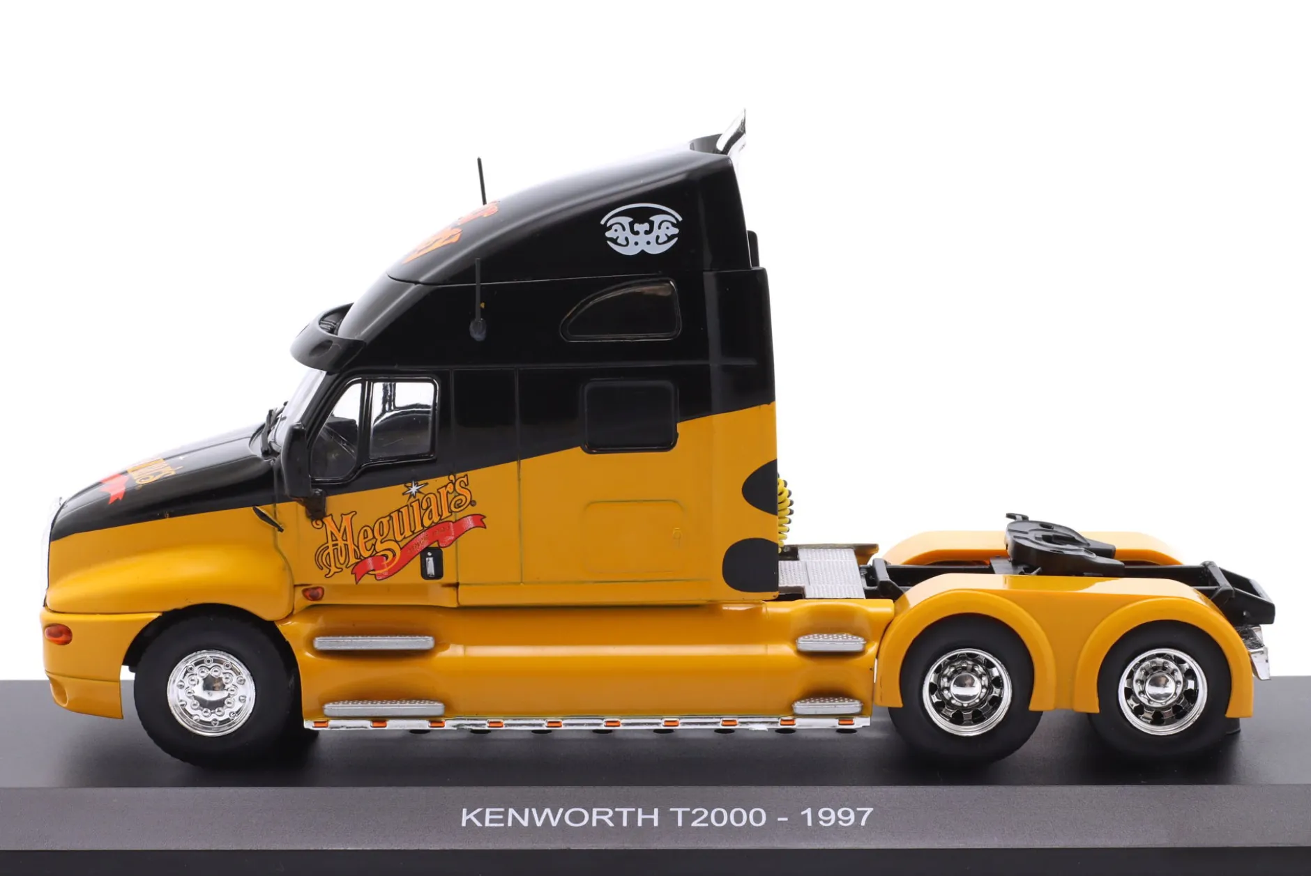 Kenworth T2000 Sattelzugmaschine Baujahr 1997 gelb / schwarz 1:43 Hachette