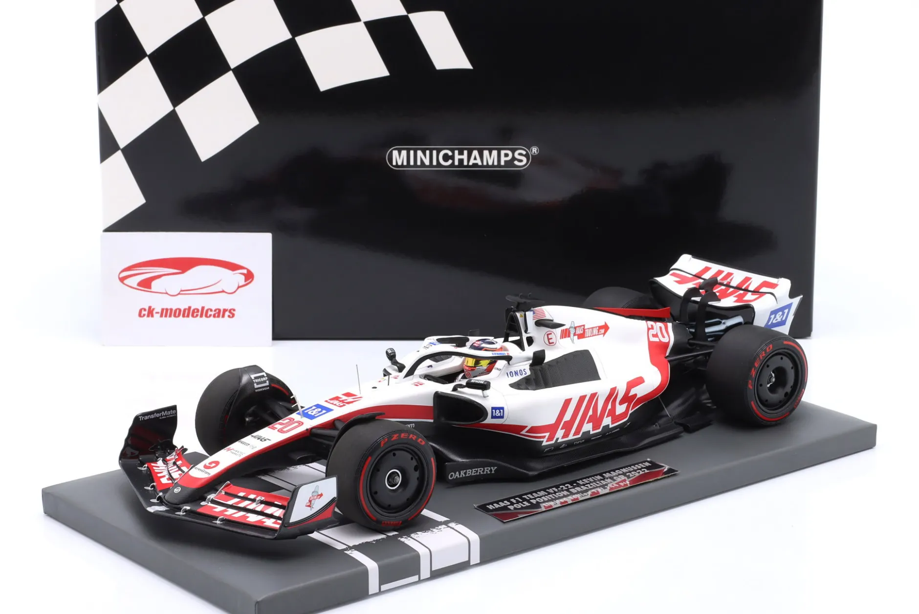 Kevin Magnussen Haas VF-22 #20 Brasilien GP Formel 1 2022 1:18 Minichamps