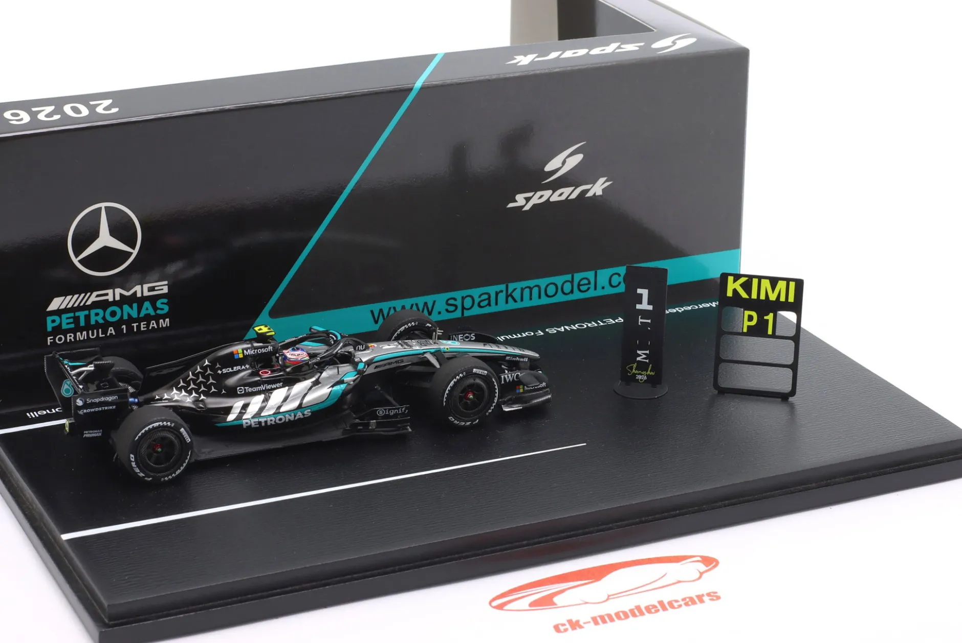 Kimi Antonelli Mercedes-AMG F1 W17 #12 Sieger China GP Formel 1 2026 1:43 Spark