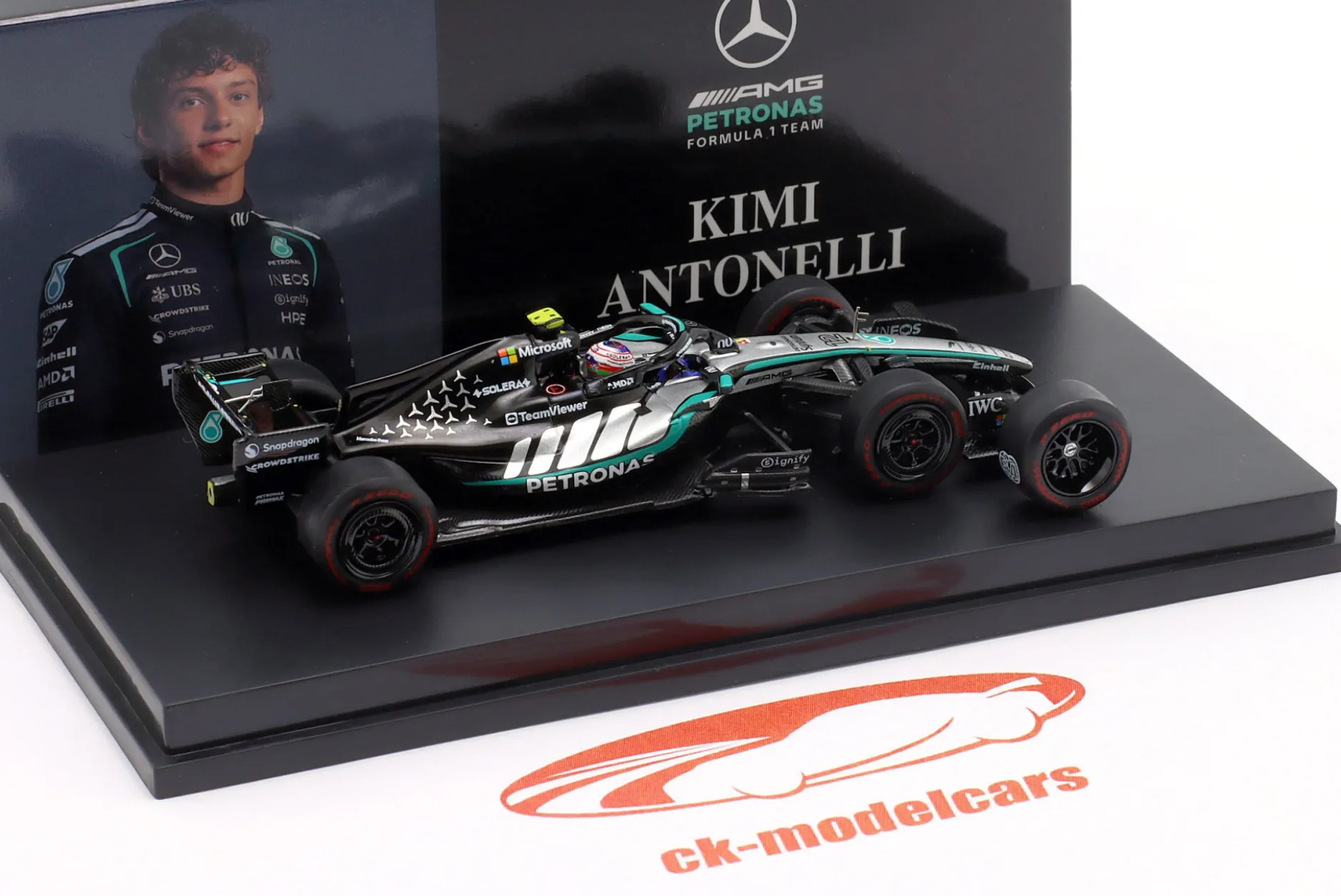 Kimi Antonelli Mercedes-AMG F1 W17 #12 Sieger China GP Formel 1 2026 1:64 Minichamps