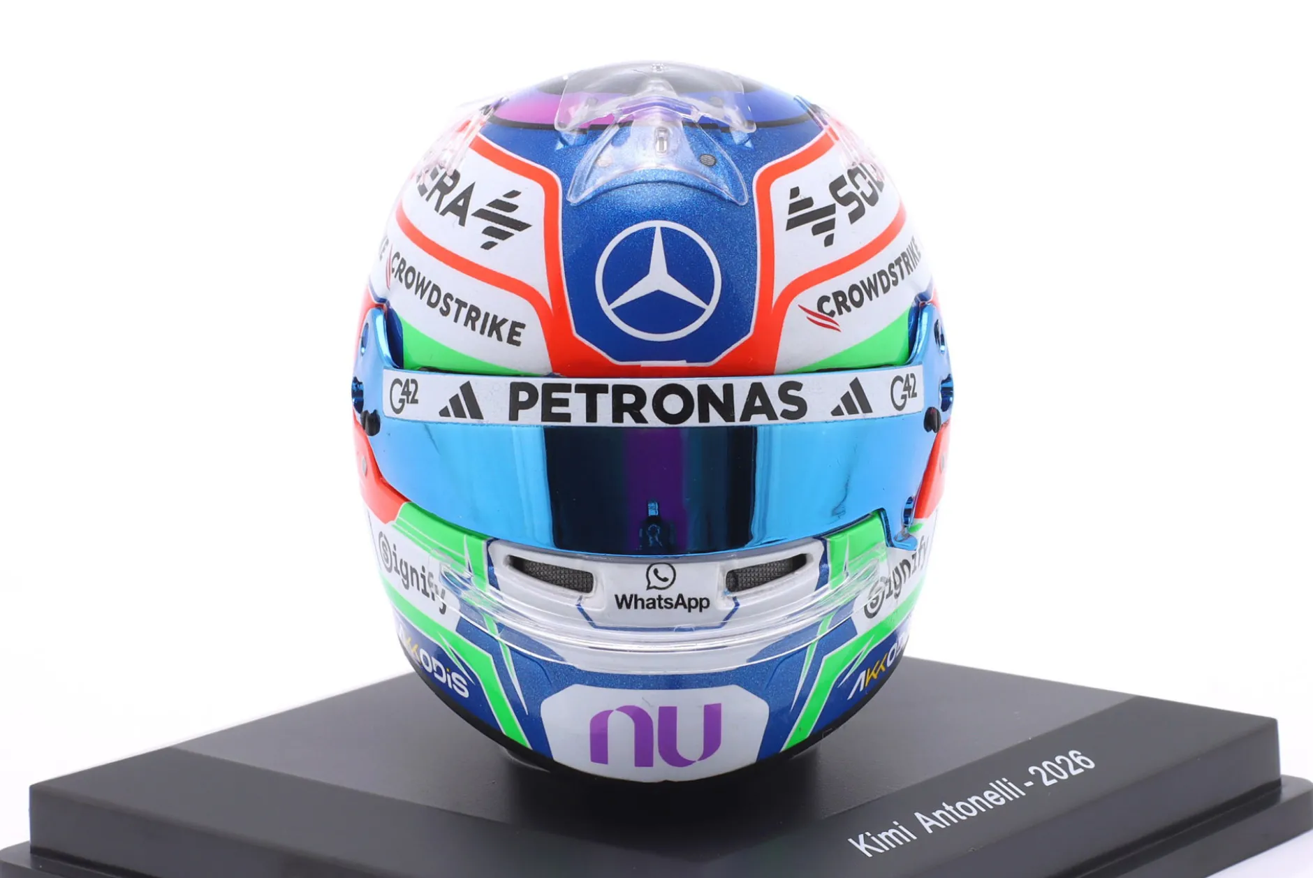 Kimi Antonelli Mercedes AMG Petronas #12 Formel 1 2026 Helm 1:5 Spark