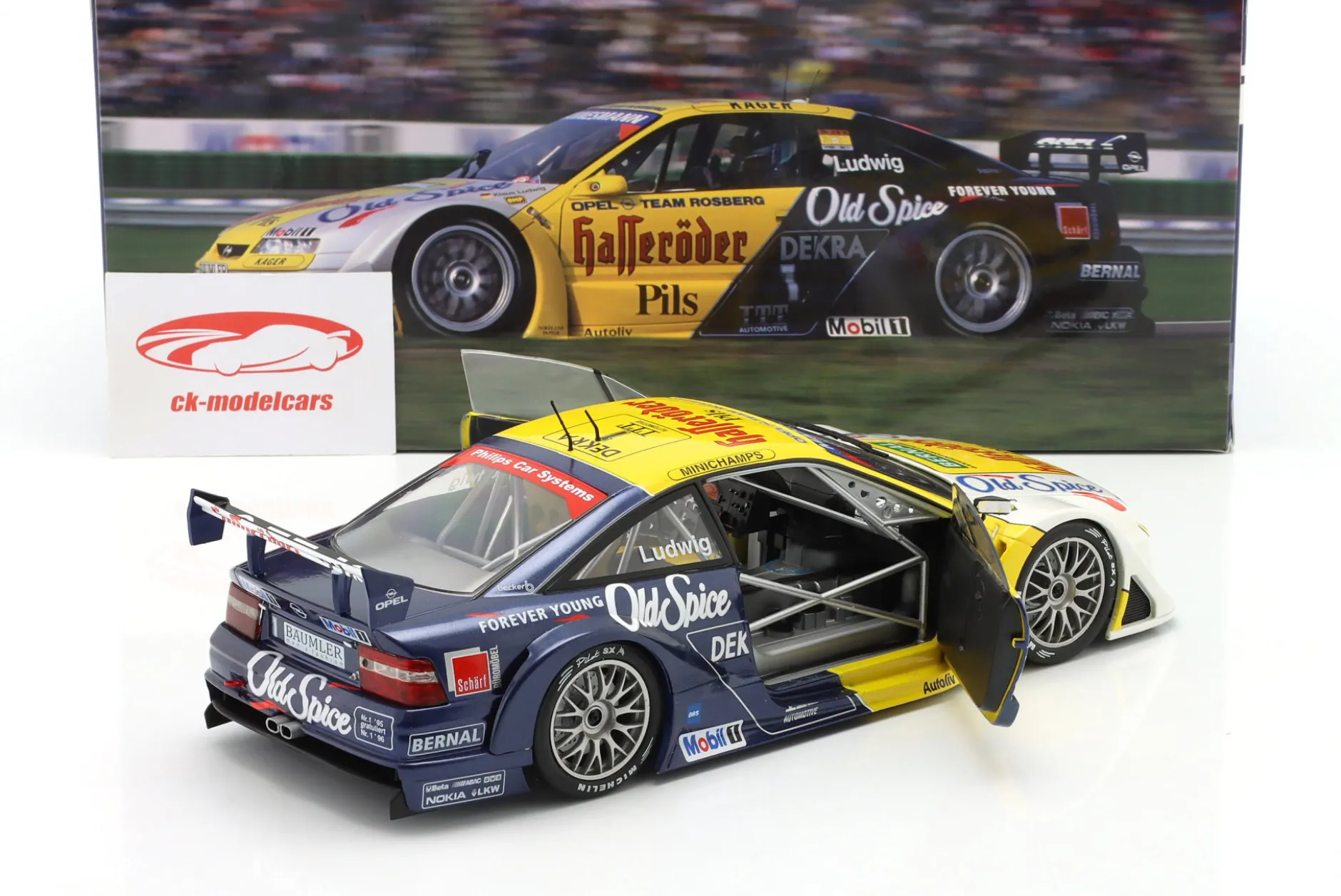 Klaus Ludwig #1 Opel Calibra V6 4x4 Team Rosberg DTM / ITC 1995 1:18 WERK83