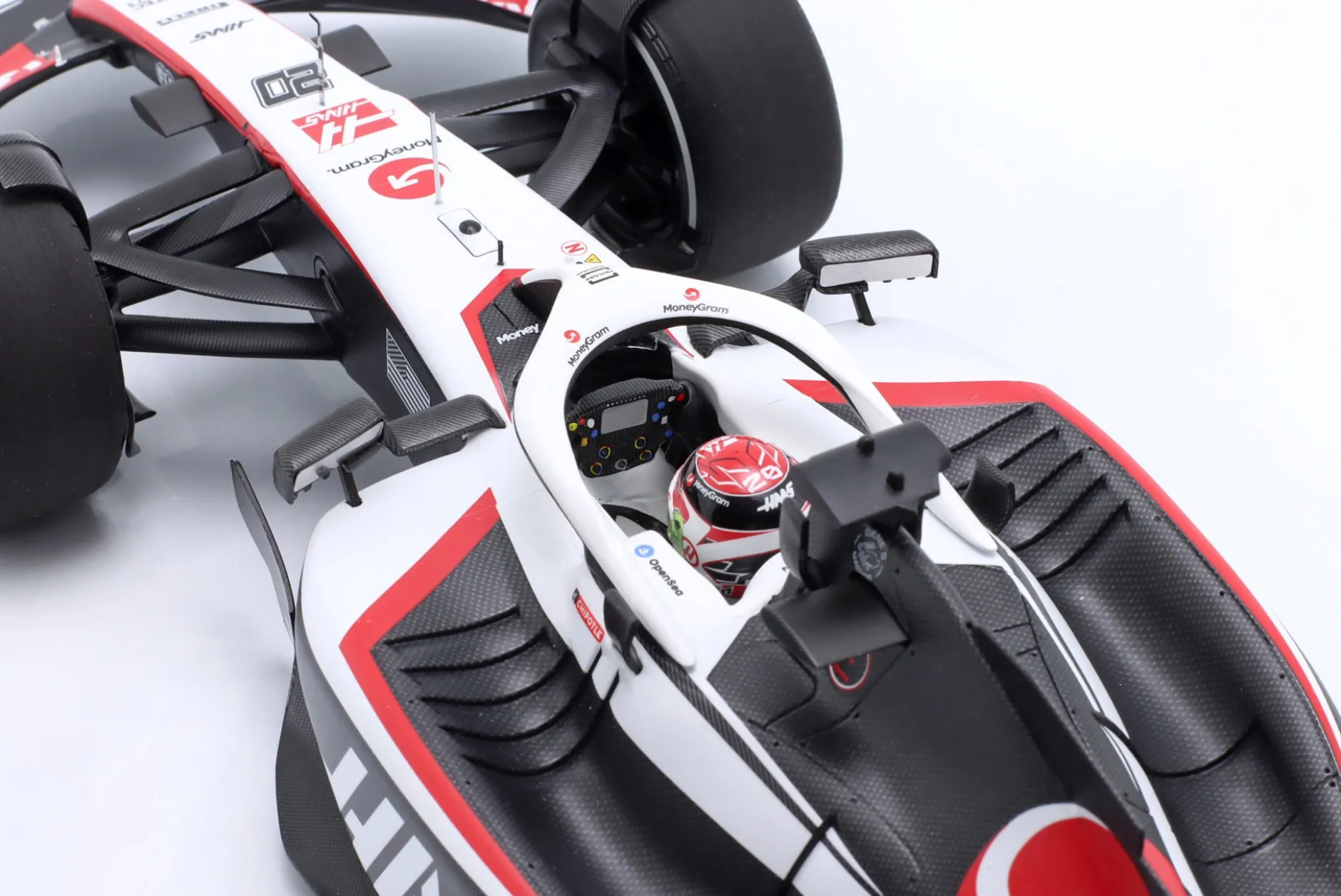K. Magnussen Haas VF-23 #20 1st Points Saudi-Arabien GP Formel 1 2023 1:18 Minichamps