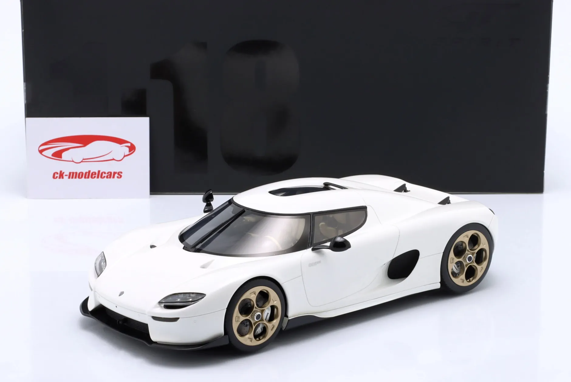 Koenigsegg CC850 Baujahr 2024 weiß 1:18 GT-Spirit