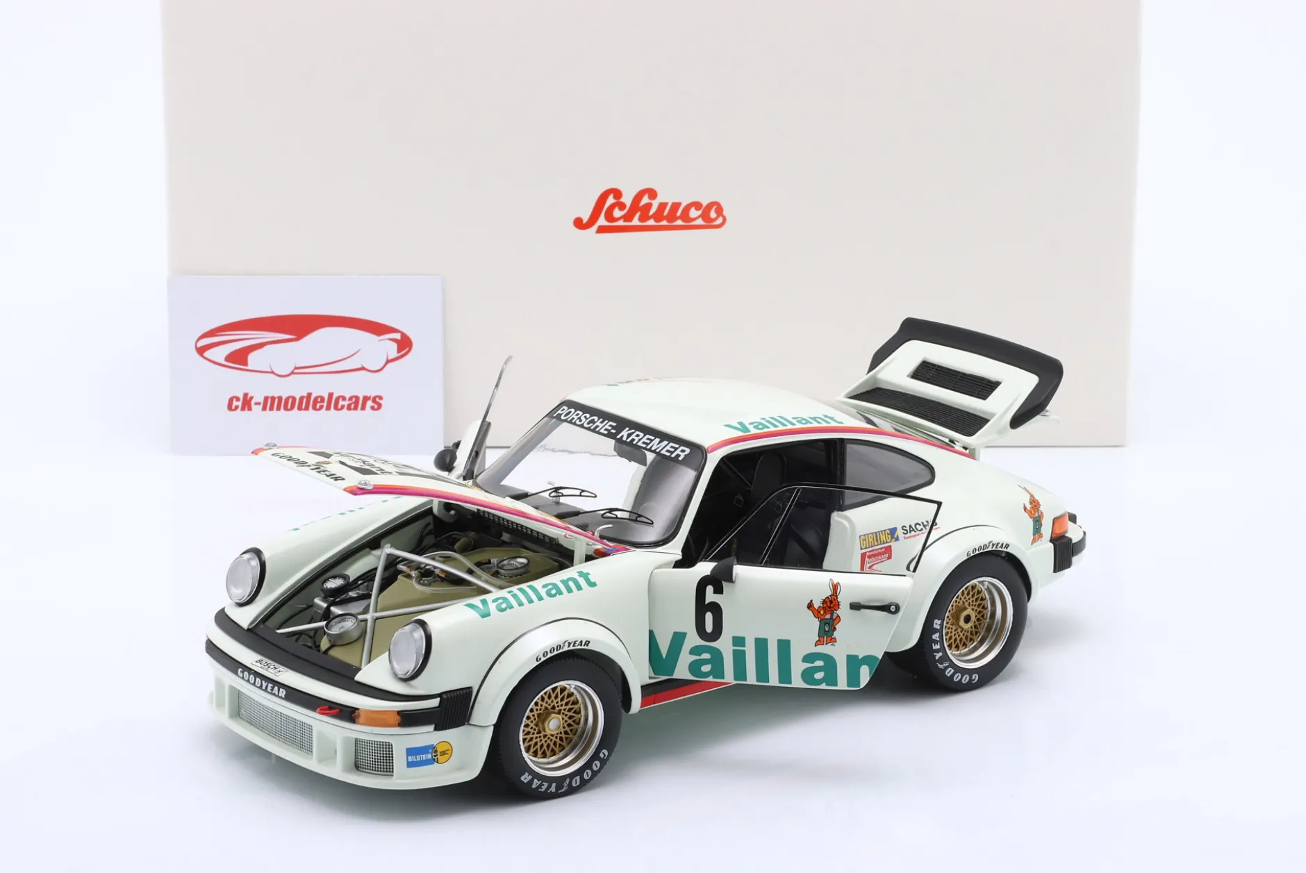 Kremer Porsche 934 RSR #6 European GT Championship Norisring 1976 Wollek 1:18 Schuco