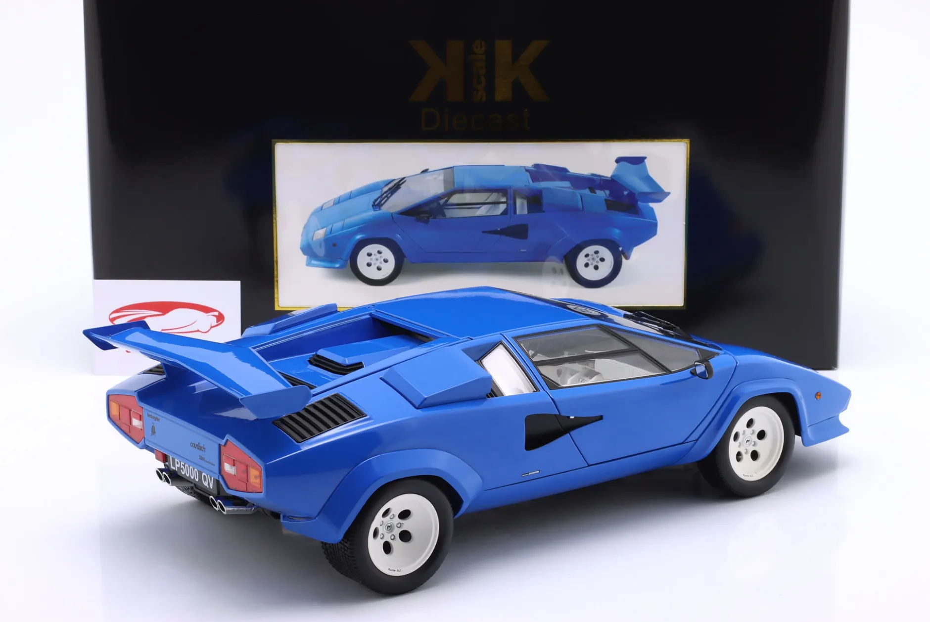 Lamborghini Countach LP5000S QV Baujahr 1985 blau 1:12 KK-Scale