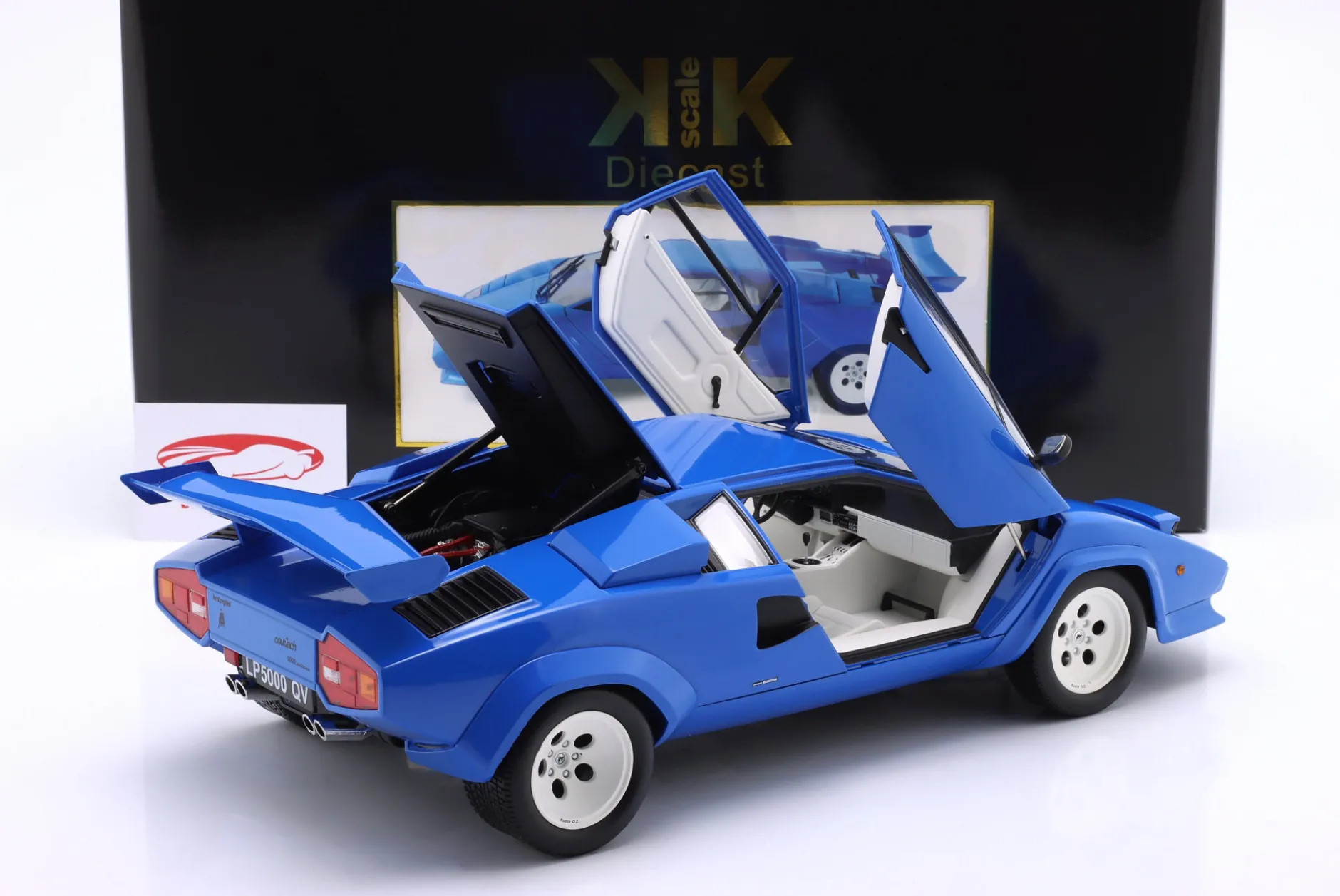 Lamborghini Countach LP5000S QV Baujahr 1985 blau 1:12 KK-Scale