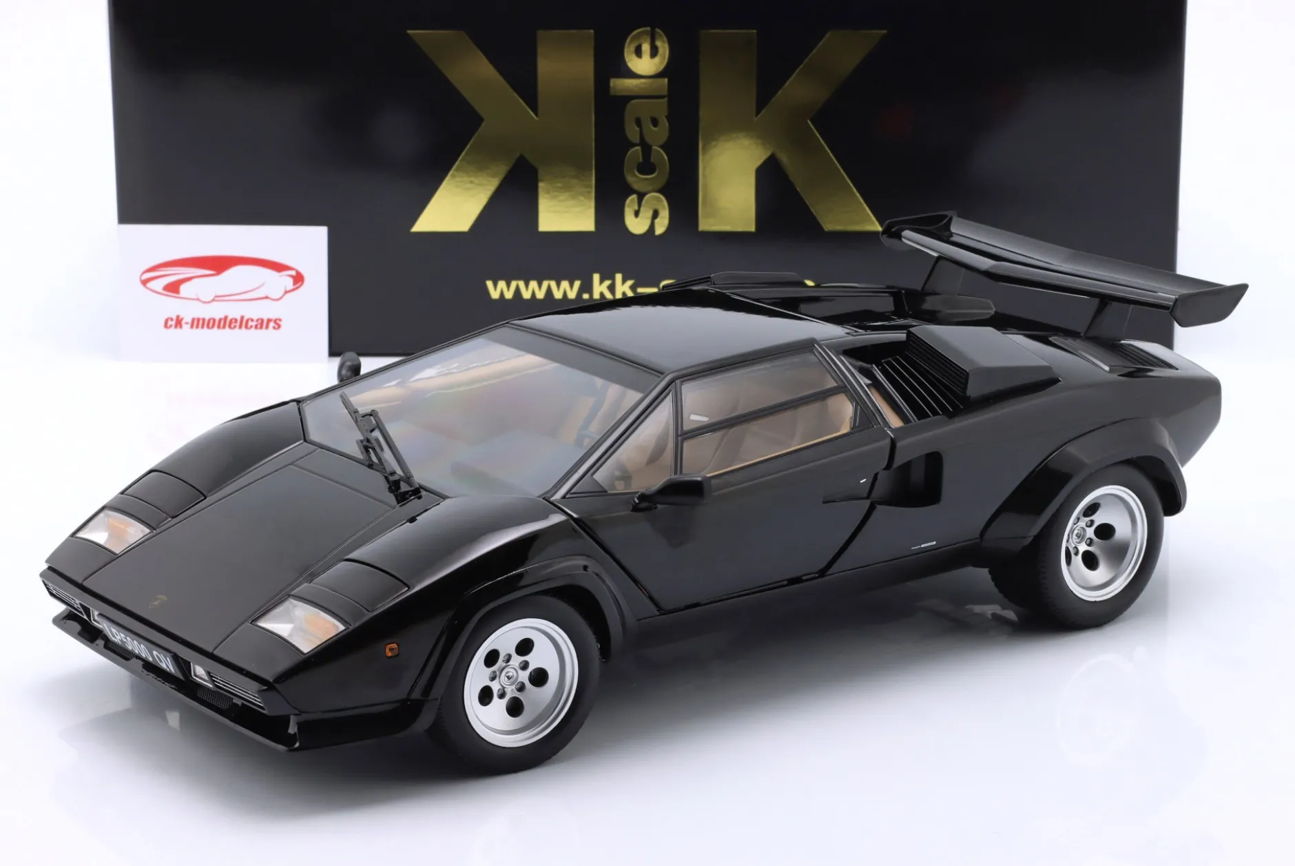 Lamborghini Countach LP 5000 S QV Baujahr 1985 schwarz 1:12 KK-Scale