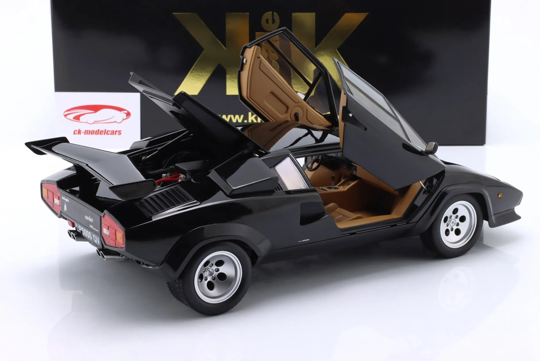 Lamborghini Countach LP 5000 S QV Baujahr 1985 schwarz 1:12 KK-Scale