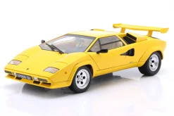 Lamborghini Countach LP 5000 S QV Baujahr 1985 gelb 1:12 KK-Scale