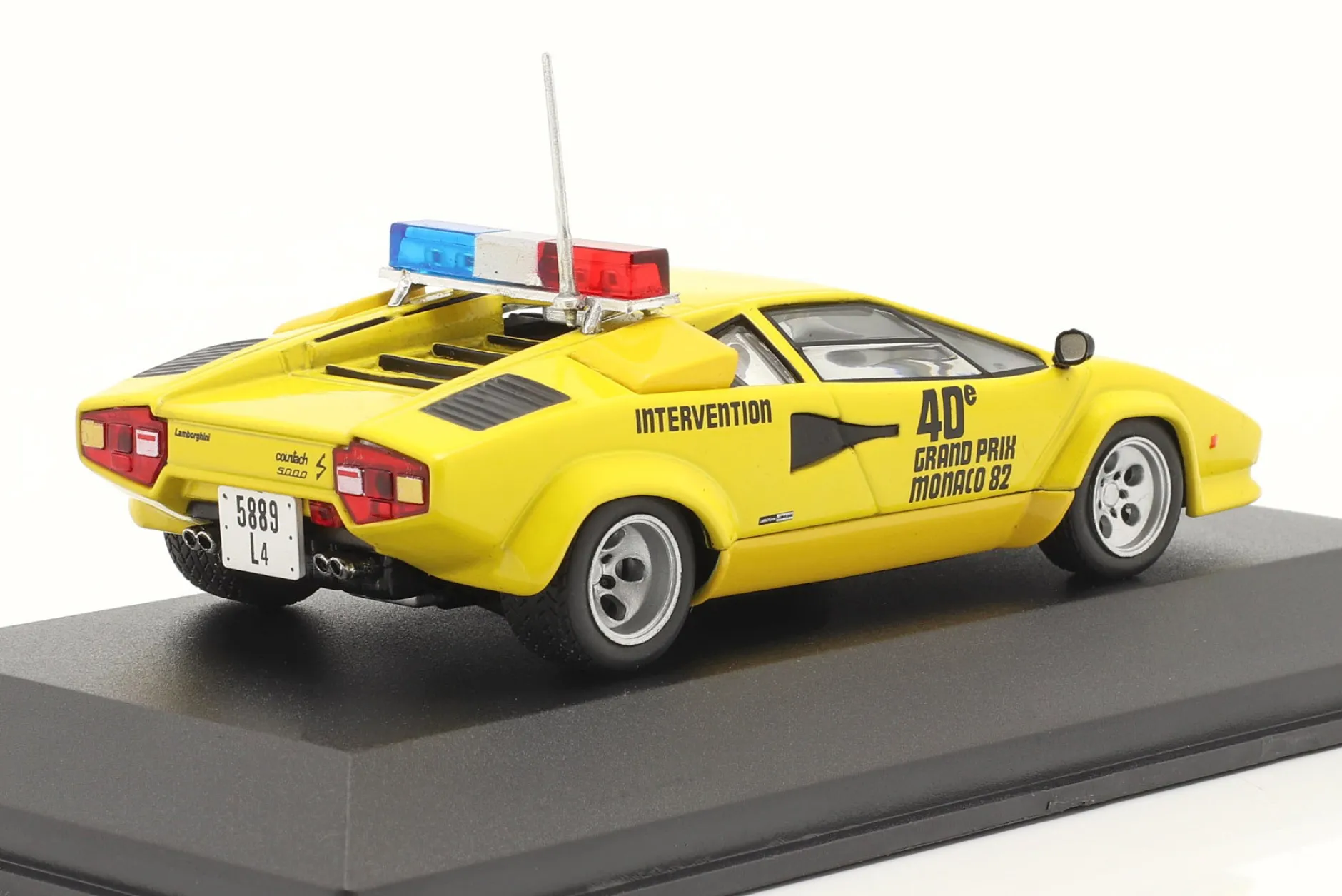 Lamborghini Countach Safety Car Monaco GP Formel 1 1982 gelb 1:43 Werk83