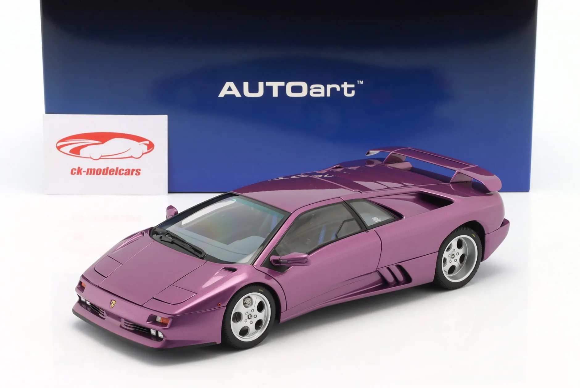 Lamborghini Diablo SE30 Baujahr 1993 violett metallic 1:18 AUTOart