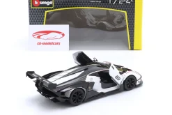 Lamborghini Essenza SCV12 Baujahr 2021 weiß metallic / schwarz 1:24 Bburago