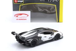 Lamborghini Essenza SCV12 Baujahr 2021 weiß metallic / schwarz 1:24 Bburago