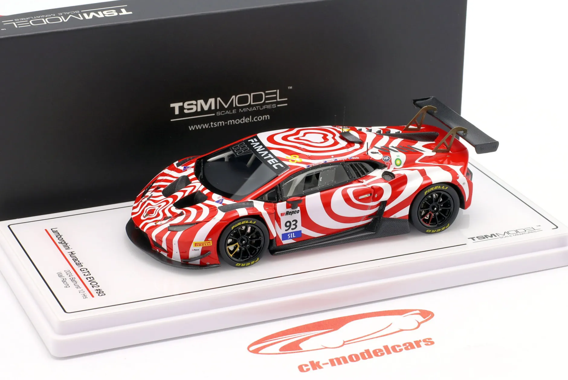 Lamborghini Huracan GT3 Evo2 #93 12h Bathurst 2024 Wall Racing 1:43 TrueScale