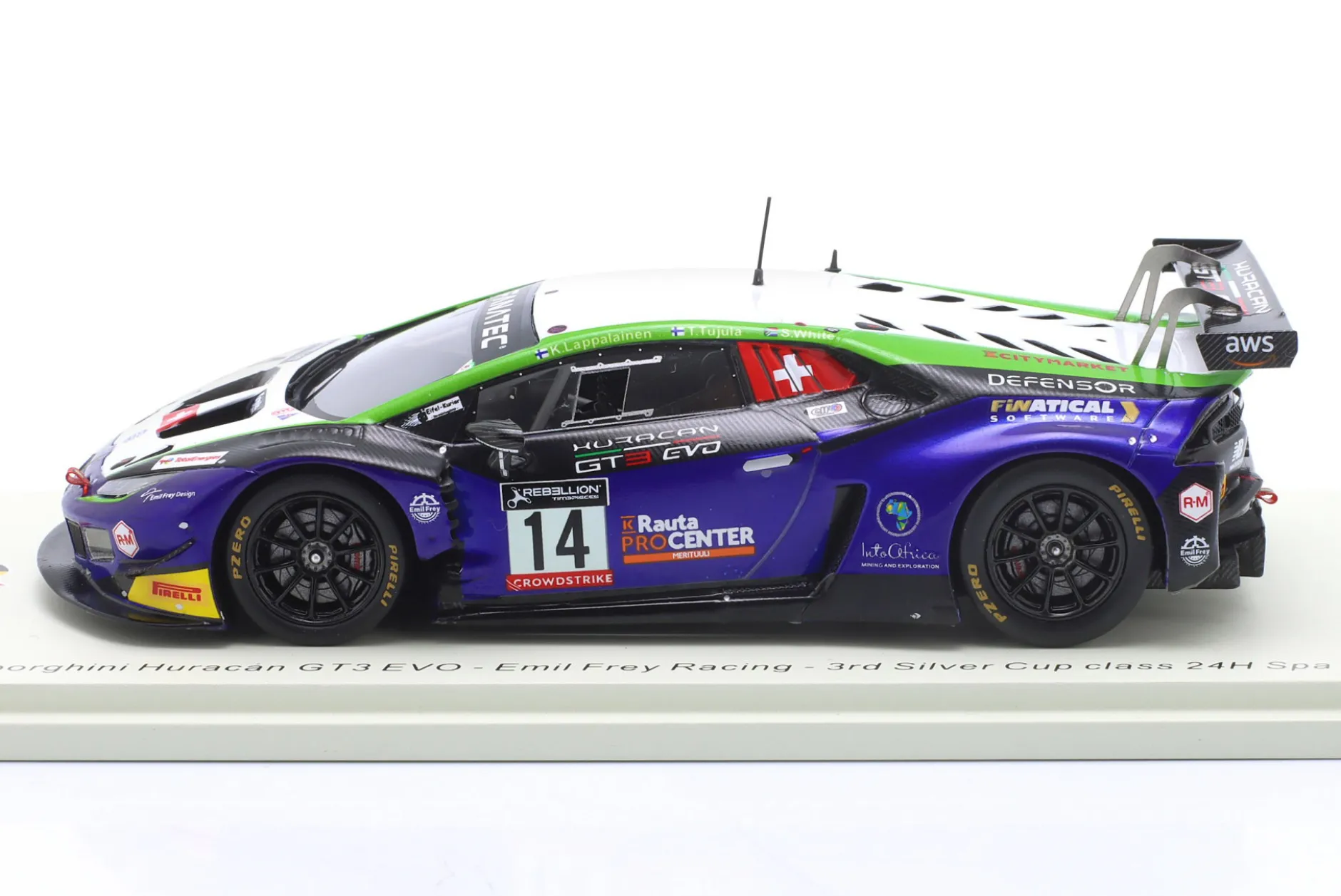 Lamborghini Huracan GT3 Evo #14 24h Spa 2022 Emil Frey Racing 1:43 Spark