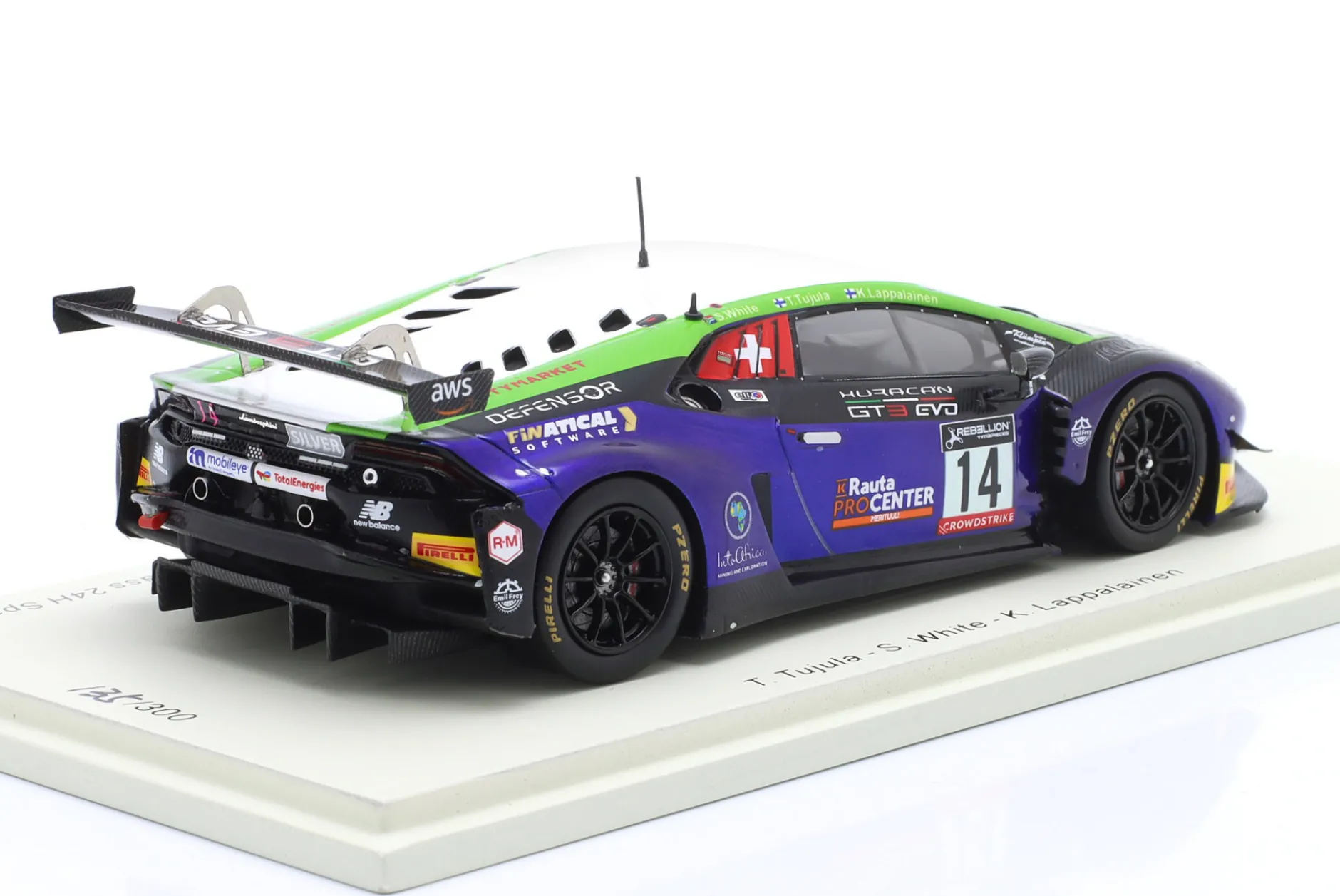 Lamborghini Huracan GT3 Evo #14 24h Spa 2022 Emil Frey Racing 1:43 Spark