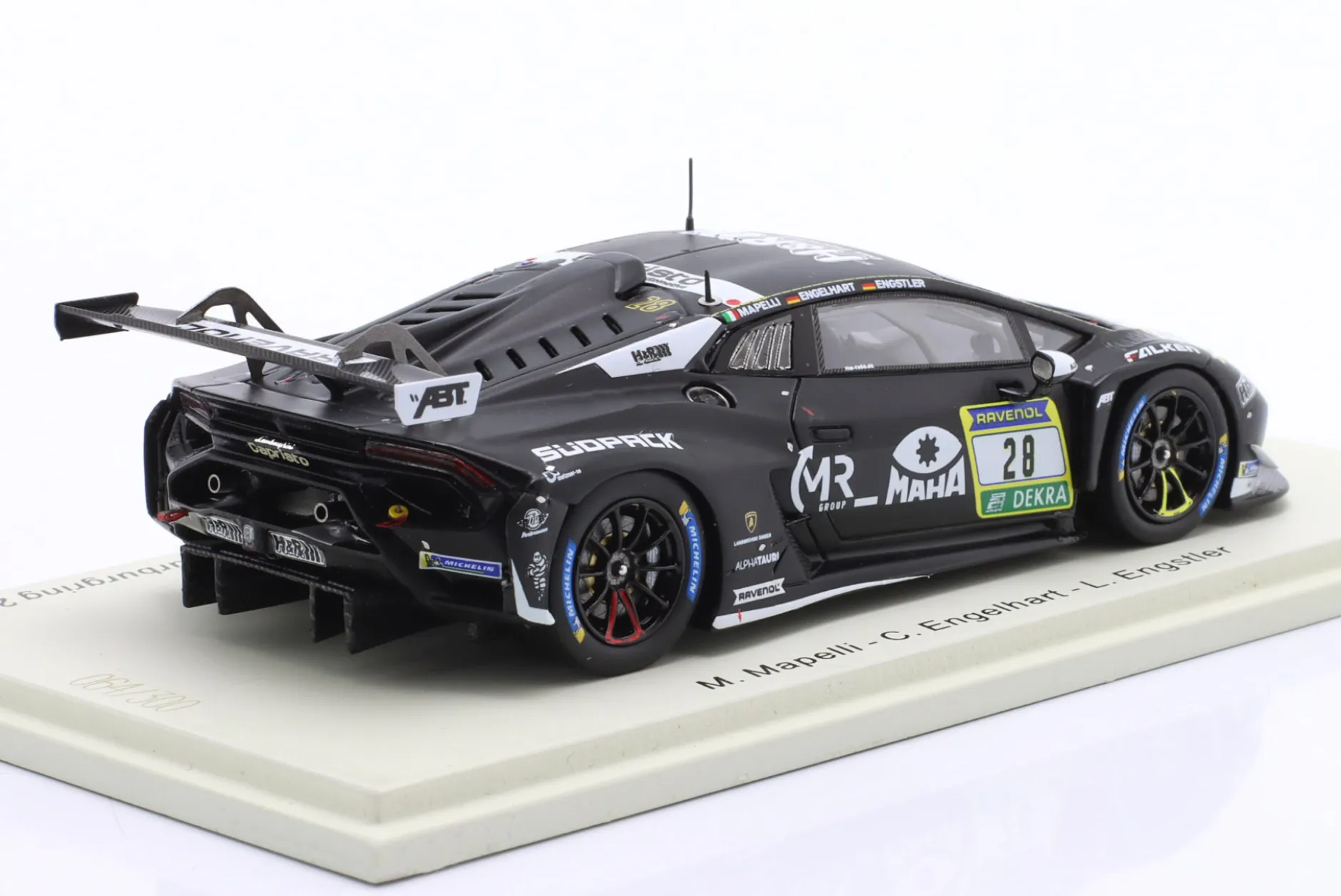 Lamborghini Huracan GT3 EVO2 #28 5th 24h Nürburgring 2025 Abt Sportsline 1:43 Spark