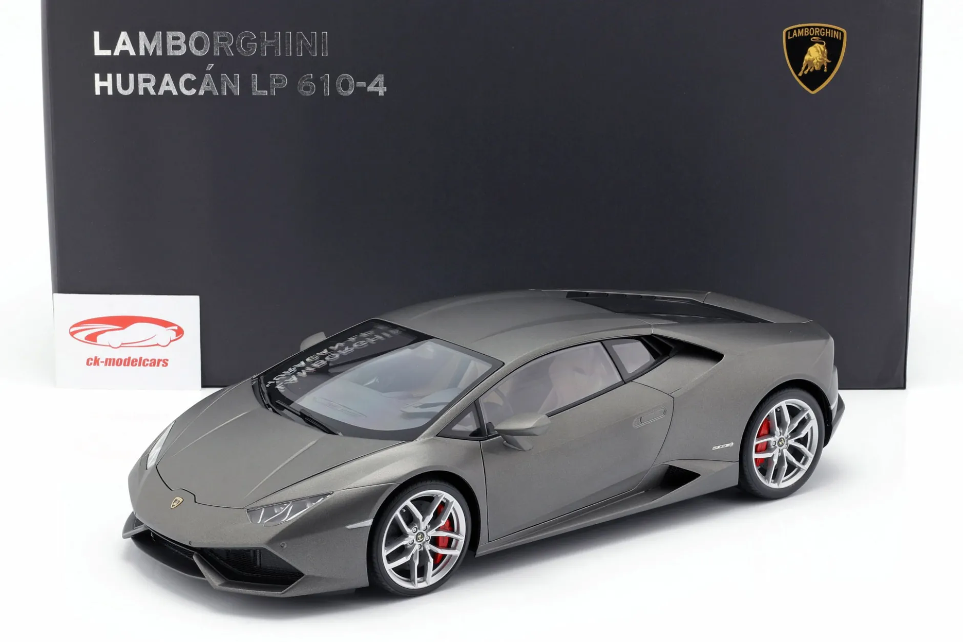 Lamborghini Huracan LP610-4 Baujahr 2014 mattgrau 1:12 AUTOart