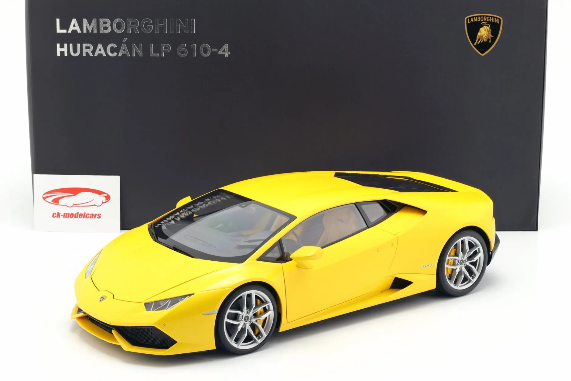Lamborghini Huracan LP 610-4 Baujahr 2014 gelb 1:12 AUTOart