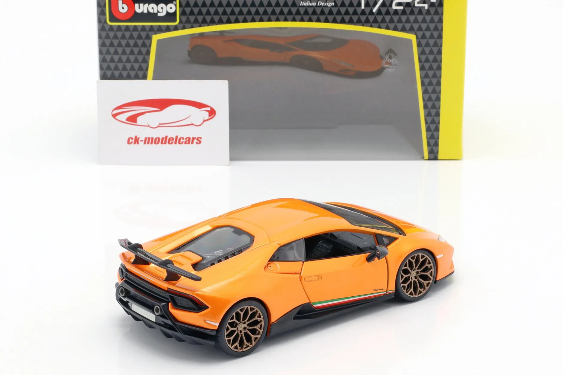 Lamborghini Huracan Performante Baujahr 2017 orange metallic 1:24 Bburago