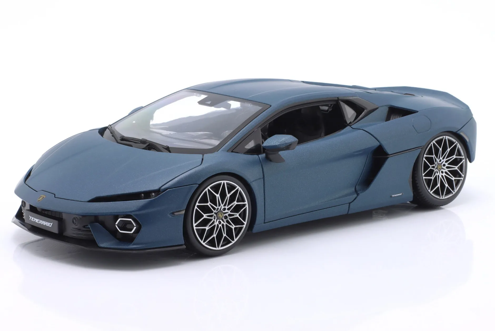Lamborghini Temerario Baujahr 2024 mattblau 1:18 Bburago